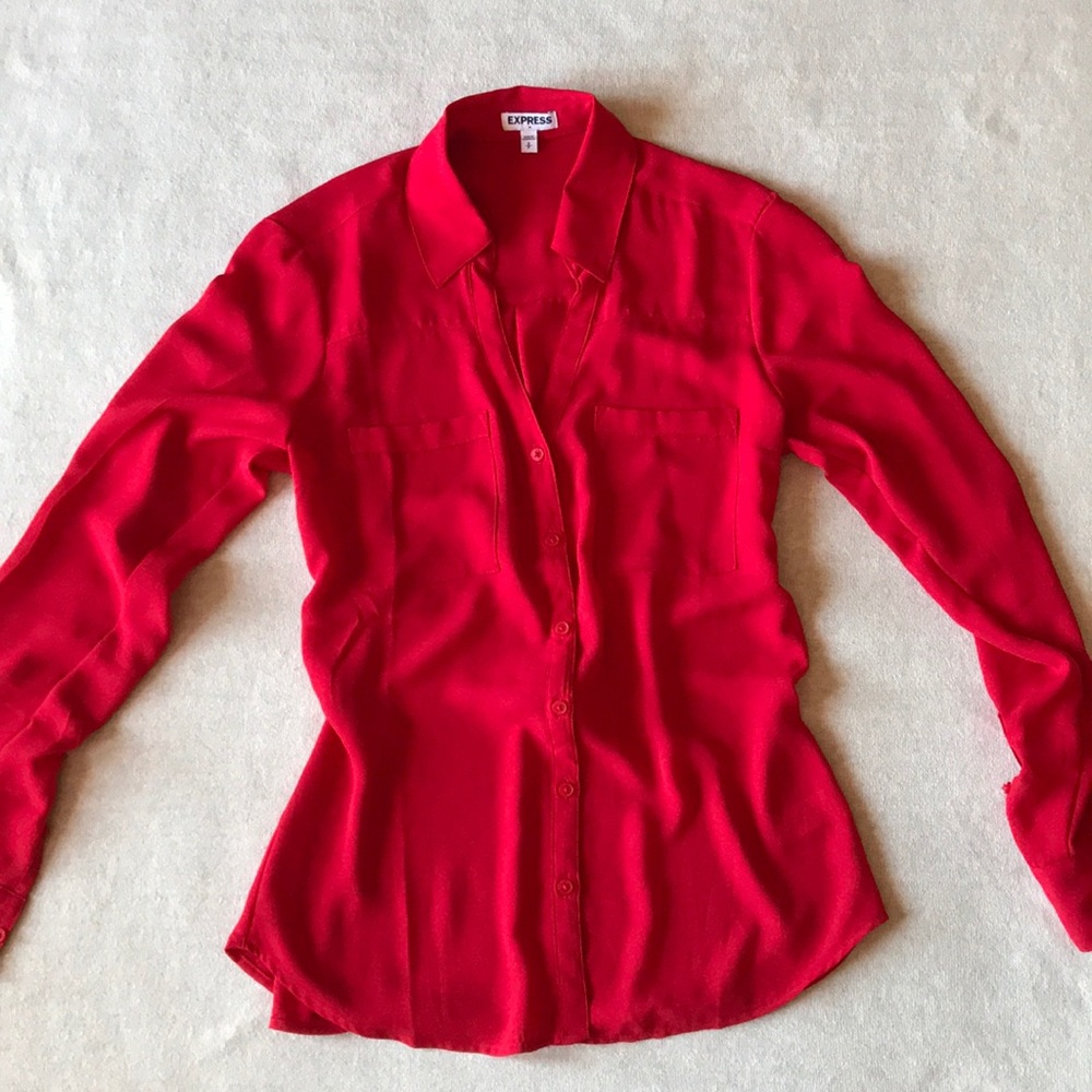 3/$15 Express red shirt